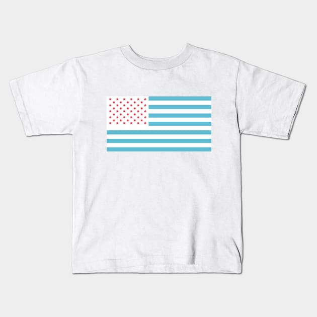 U.S.A. Flag Modified Kids T-Shirt by mailboxdisco